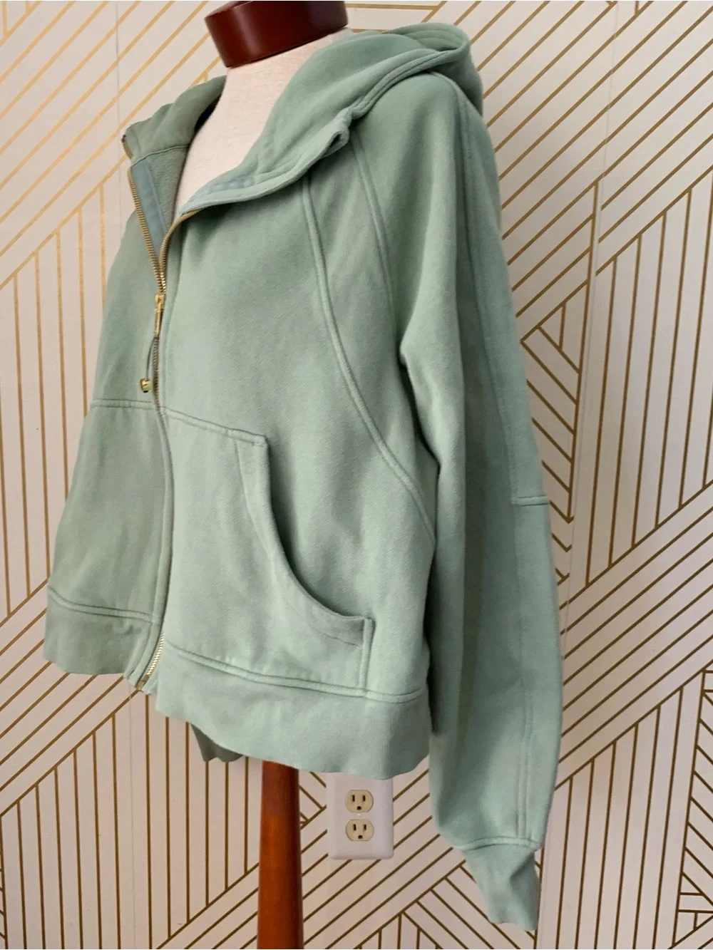 Lululemon XL / XXL Scuba Oversized Full Zip Hoodie Jacket Sweatshirt Green